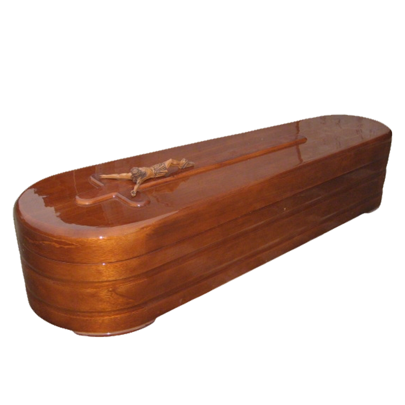 Spanish Style Oversize Oak Wood Coffin high quality